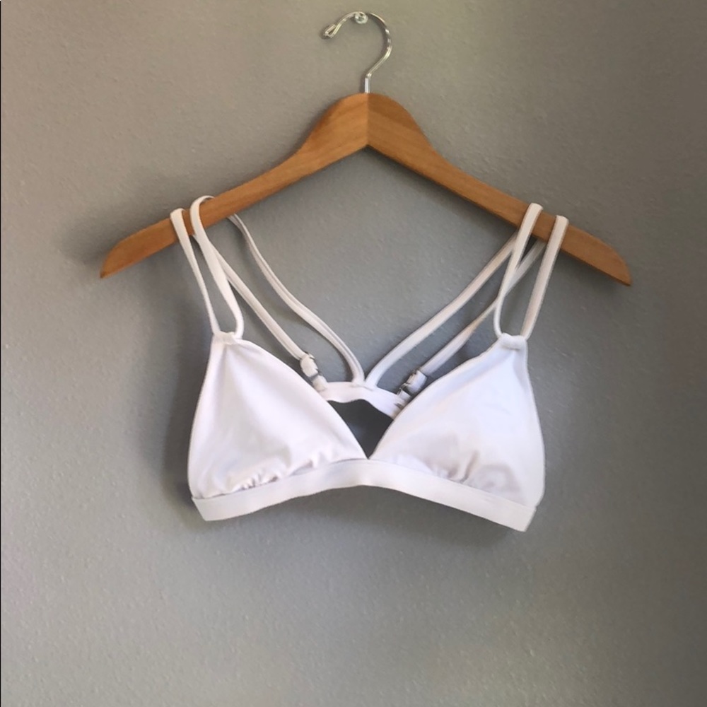 White bikini top